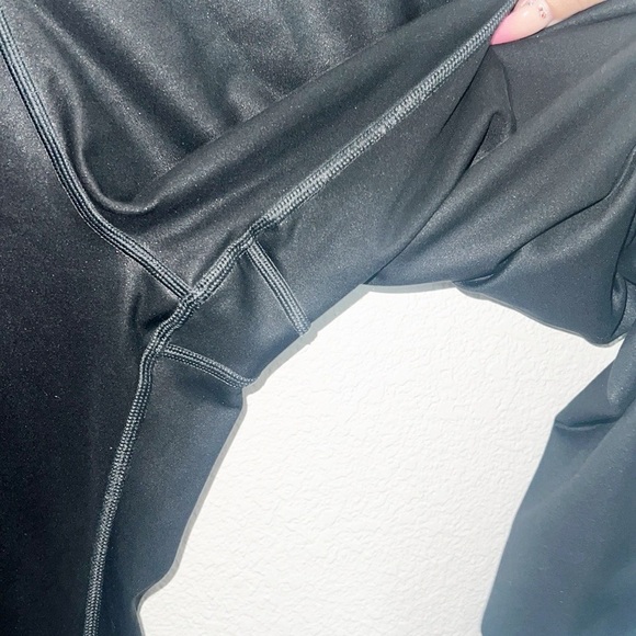 Athleta Elation Ultra High Rise Black Coated Tights - Picture 5 of 12